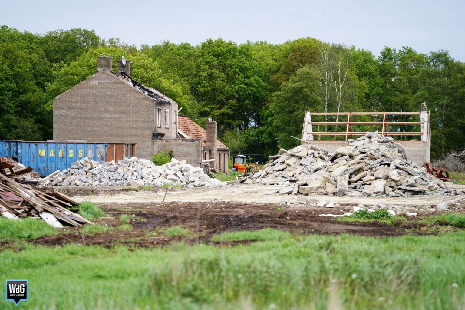 Krot aan de Bocholterweg met de grond gelijk gemaakt