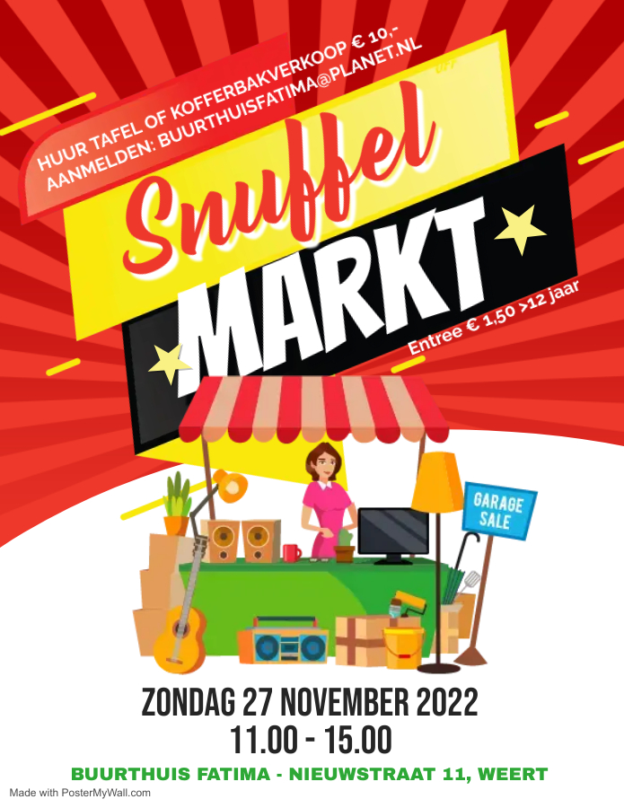 Snuffelmarkt Buurthuis Fatima