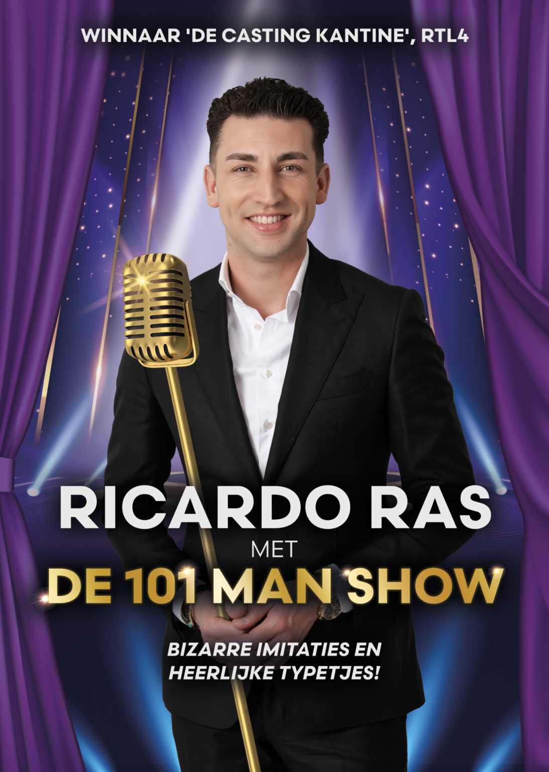 Ricardo Ras speelt eerste try-out cabaretvoorstelling in Maarheeze