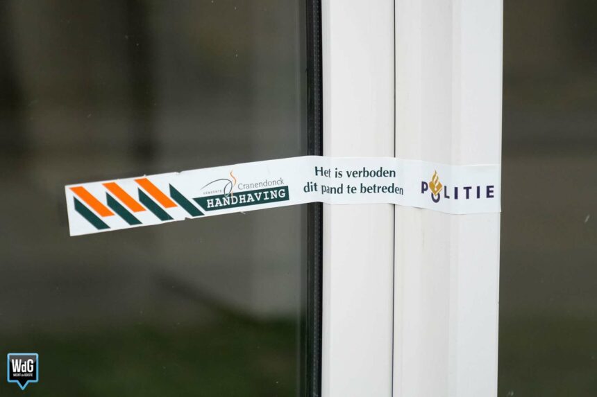 Woning verzegeld