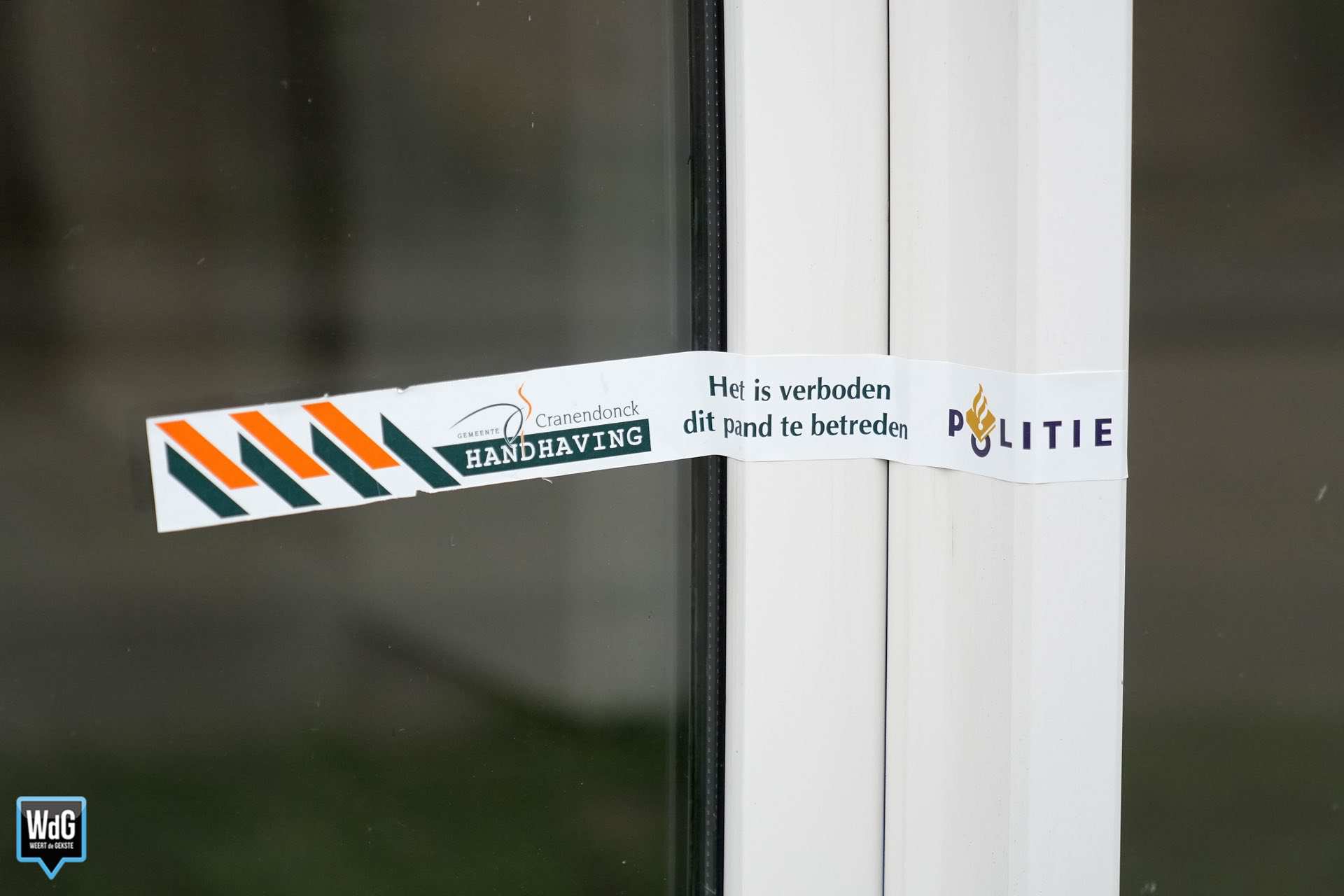Woning verzegeld