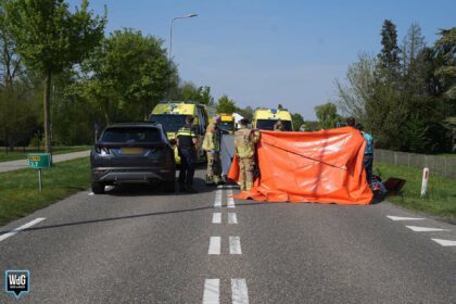 Ernstig ongeval tussen auto en fietser op Maaseikerweg