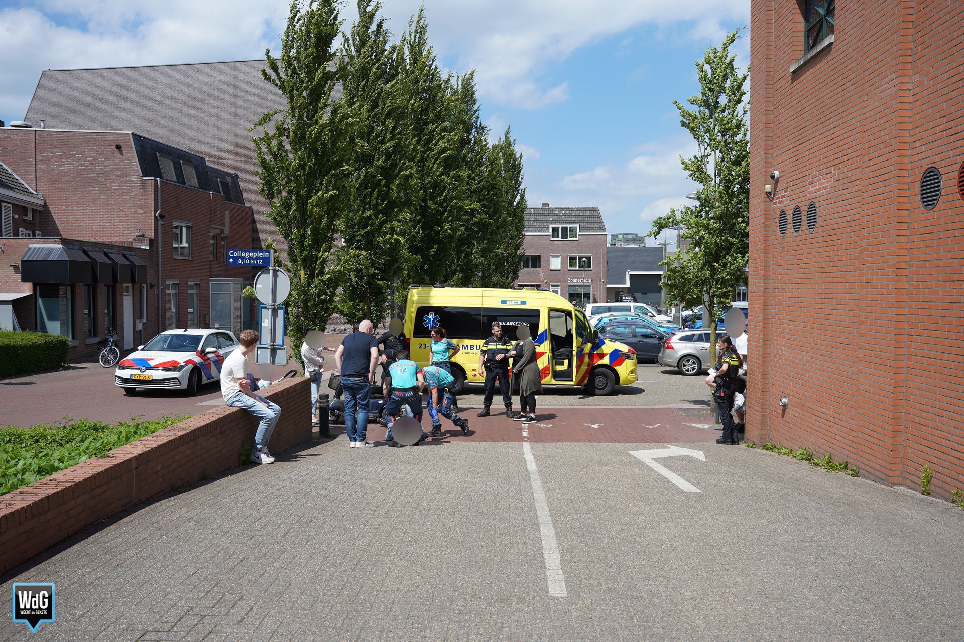 Aanrijding Collegeplein