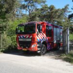 Brandweer wederom naar azc in Budel voor buitenbrand