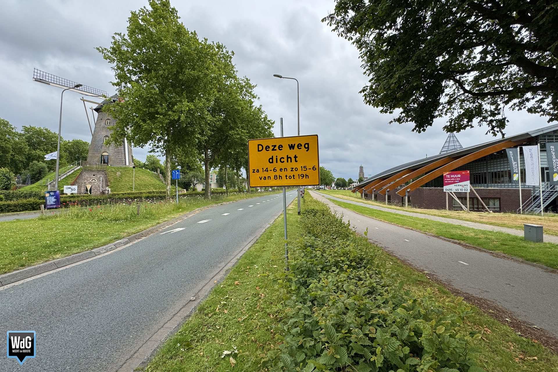 Aankondiging wegafsluiting Eindhovenseweg Weert