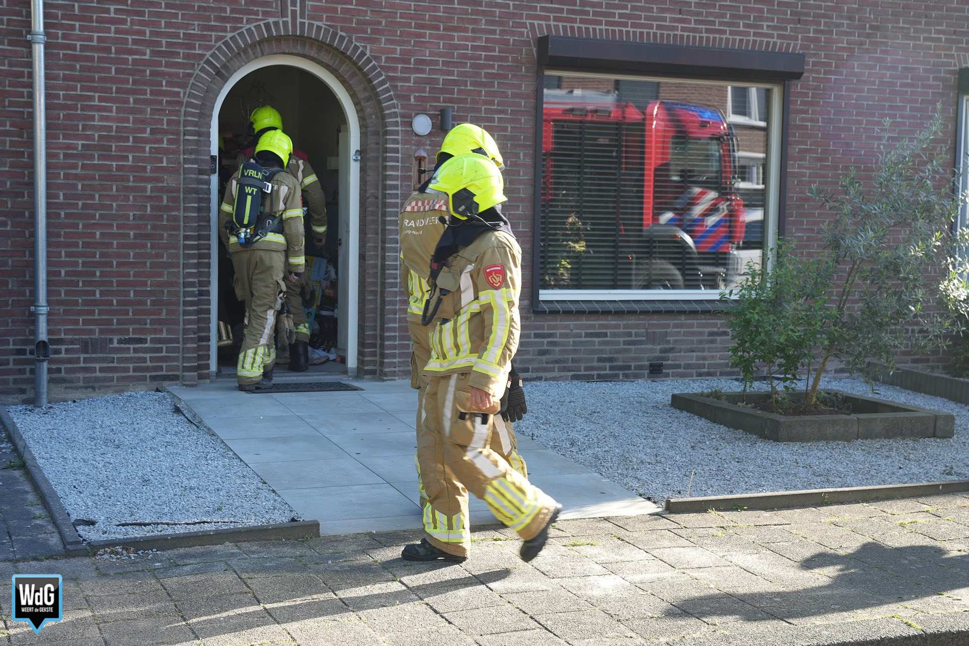 Brandweer rukt uit voor gaslekkage in woning