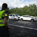 Kettingbotsing met vier voertuigen op A2 bij Hunsel