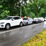 Verkeershinder door kettingbotsing op N266 in Nederweert