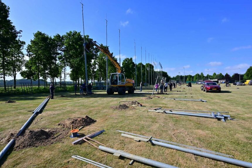 Schietbomen geplaatst voor OLS 2025 in Heythuysen
