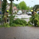 Naast hagel en regen kwamen er ook takken naar beneden in Weert
