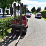 Heftruck vat vlam op Horsterweg in Stramproy