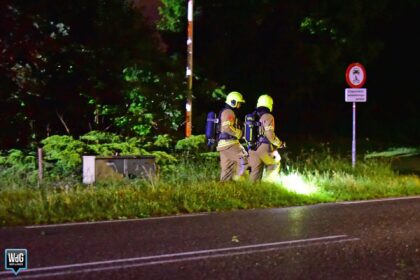 Gaslekkage na blikseminslag in Meijel