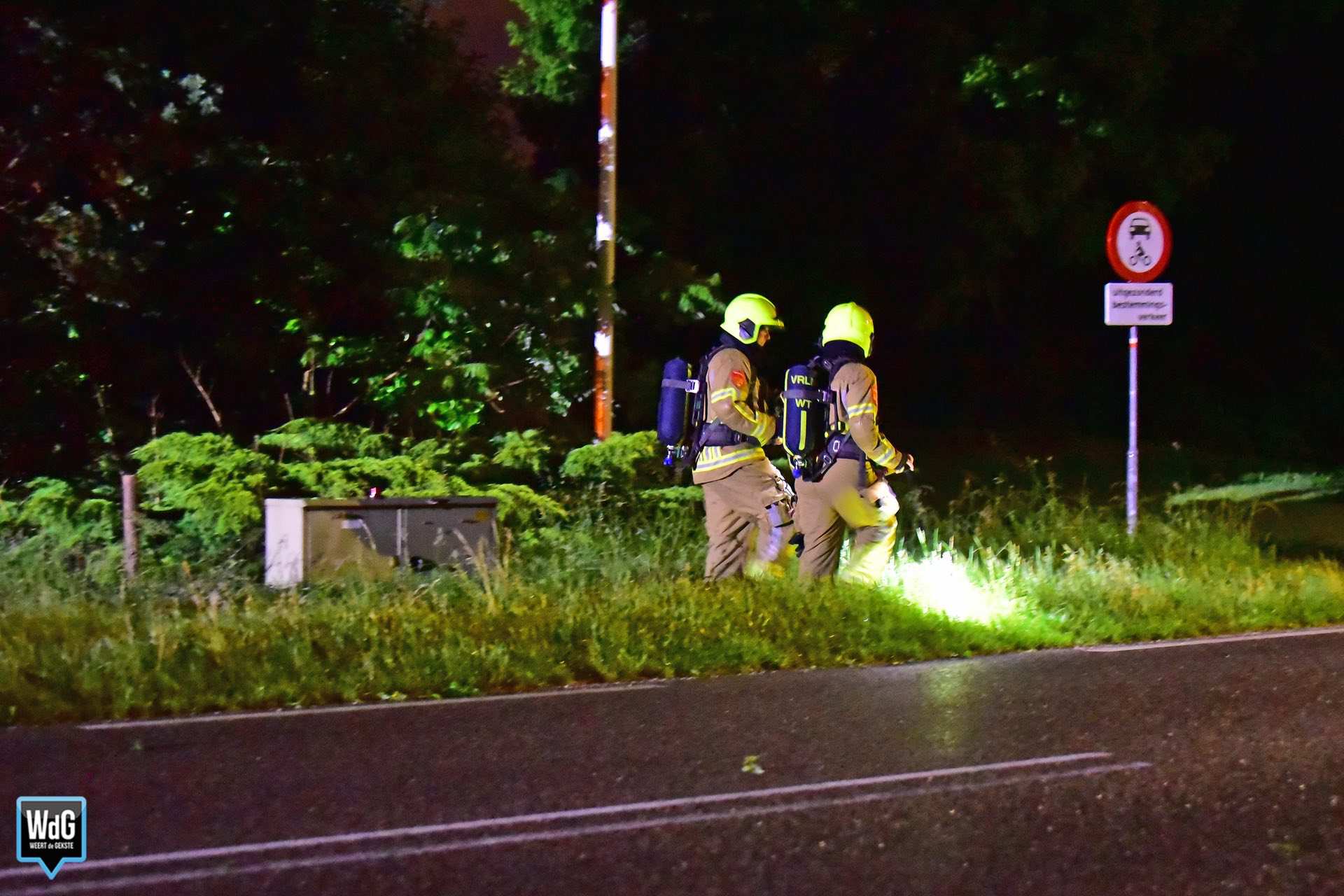 Gaslekkage na blikseminslag in Meijel