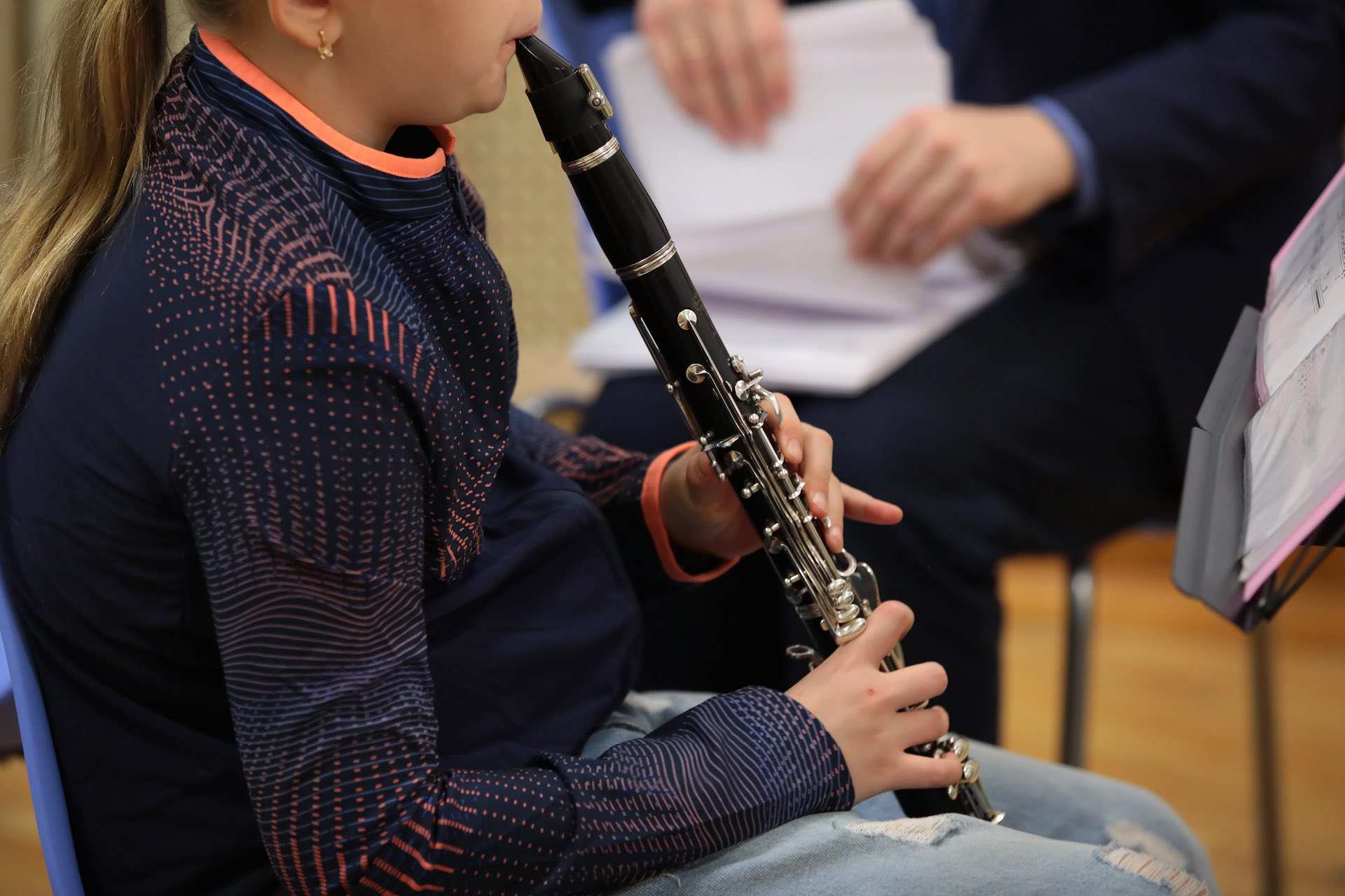 Jongedame met klarinet - Kids in Concert