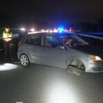 Auto dwars op snelweg na klapband op A2 bij Budel