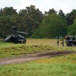 Militaire oefening op Weerterheide in Weert