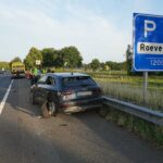 Auto en vrachtwagen botsen op snelweg A2 bij Weert