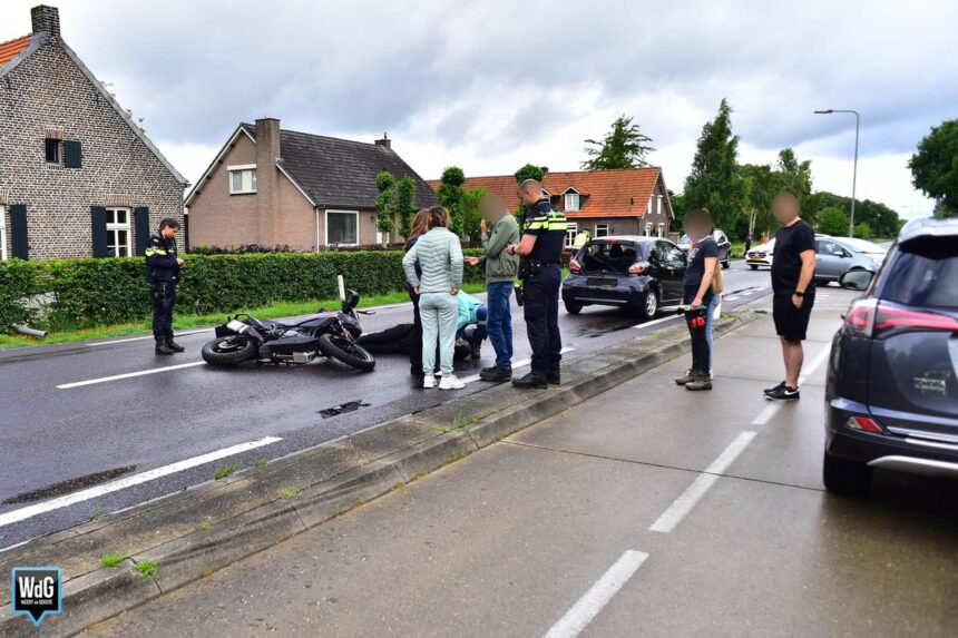Motorrijder gewond bij verkeersongeval op Roggelsedijk in Meijel
