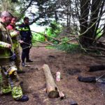 Knallen en rookontwikkeling in bosje aan Molenpad in Ospel