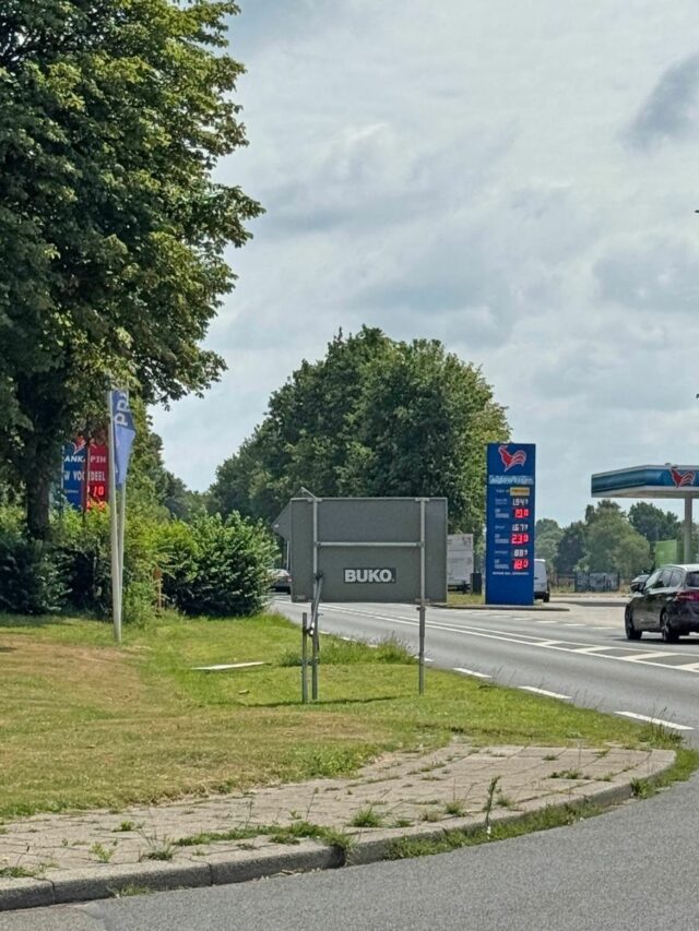 Bord belemmert zicht