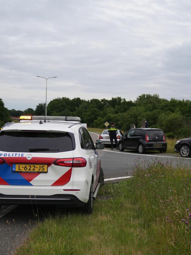 Klein ongeval afrit A2