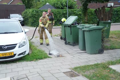 Rook uit straatpot blijkt klein brandje