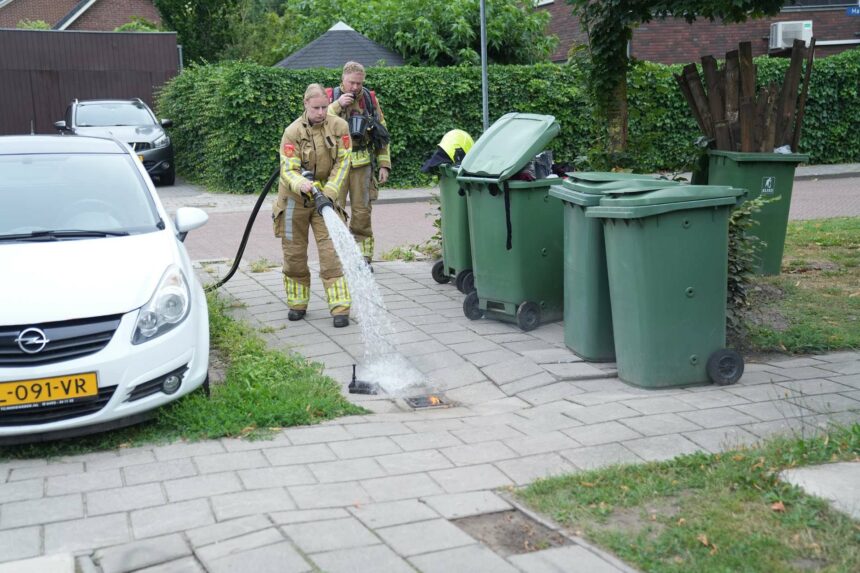Rook uit straatpot blijkt klein brandje