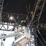Brandweer oefent reddingsscenario op Bospopterrein