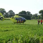 Traumahelikopter landt in Budel voor medische noodsituatie