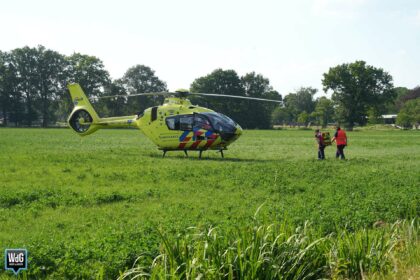 Traumahelikopter landt in Budel voor medische noodsituatie