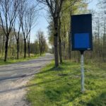 Oud wilddetectiesysteem op Bocholterweg in Altweerterheide