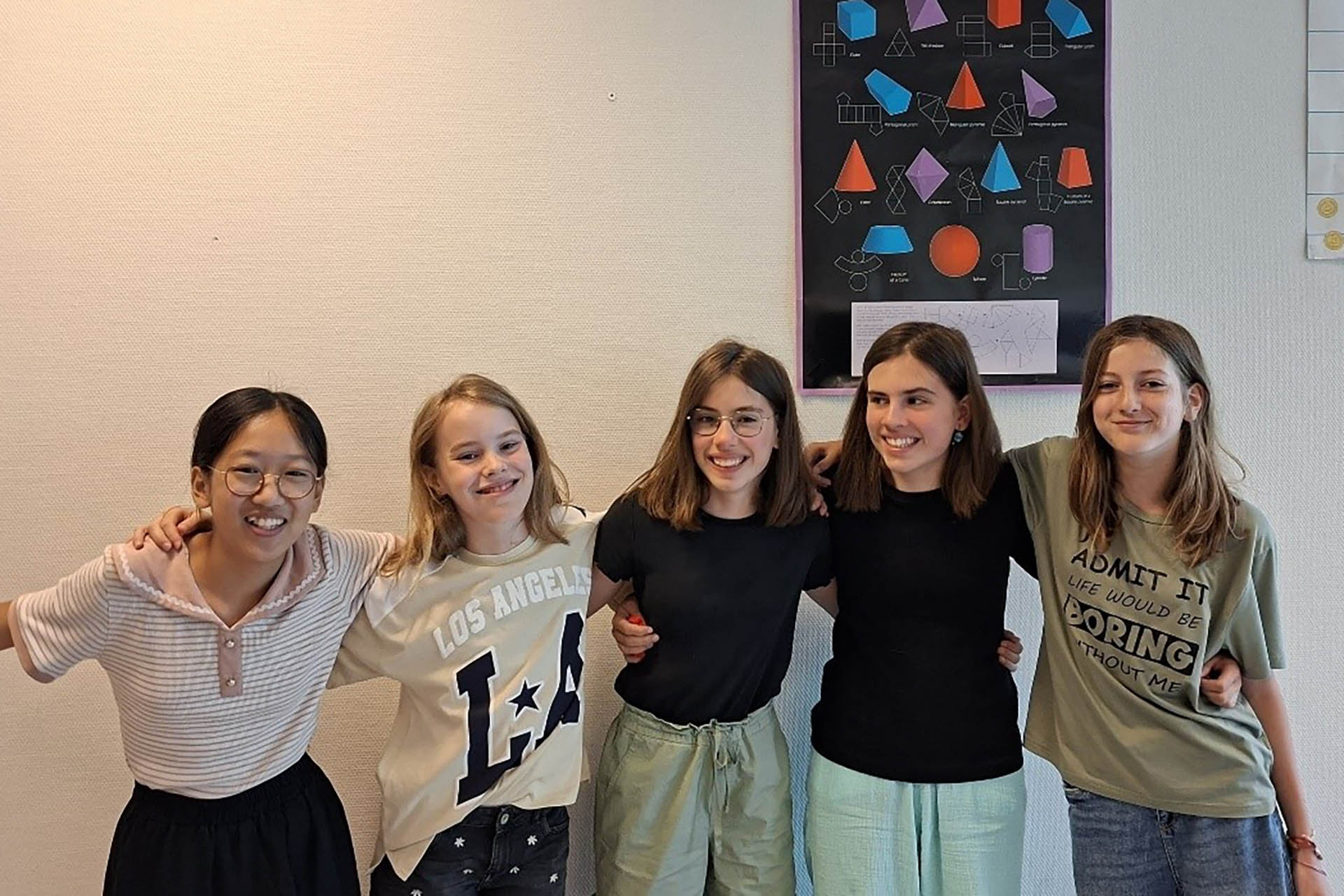 Sharon, Fiet, Sanne, Renske en Isabelle