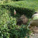Archieffoto WdG - Brandweer gebruikt schep om brandkraan vrij te maken
