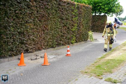 Gasleiding geraakt bij werkzaamheden in Ospel