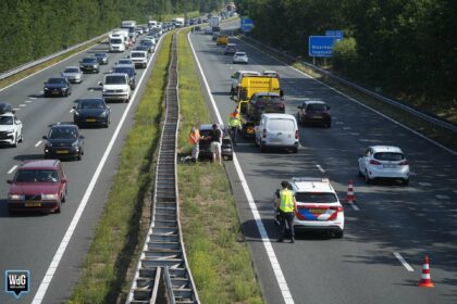 Auto's botsen op snelweg A2 in Maarheeze