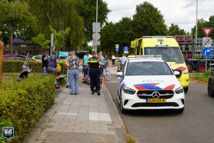 Fietsster ten val op Maaslandlaan