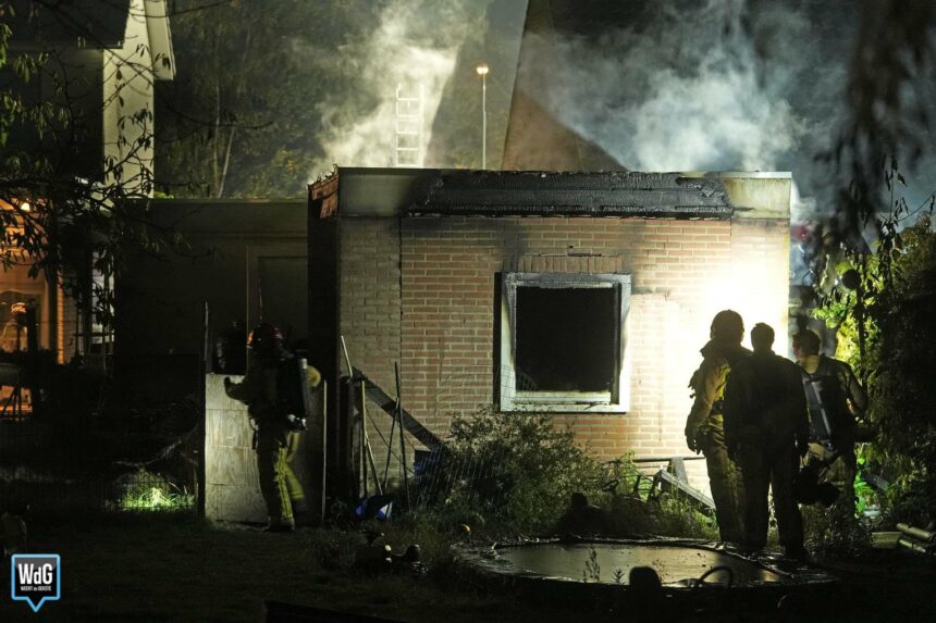 Schuur zwaar beschadigd door brand in Budel-Schoot