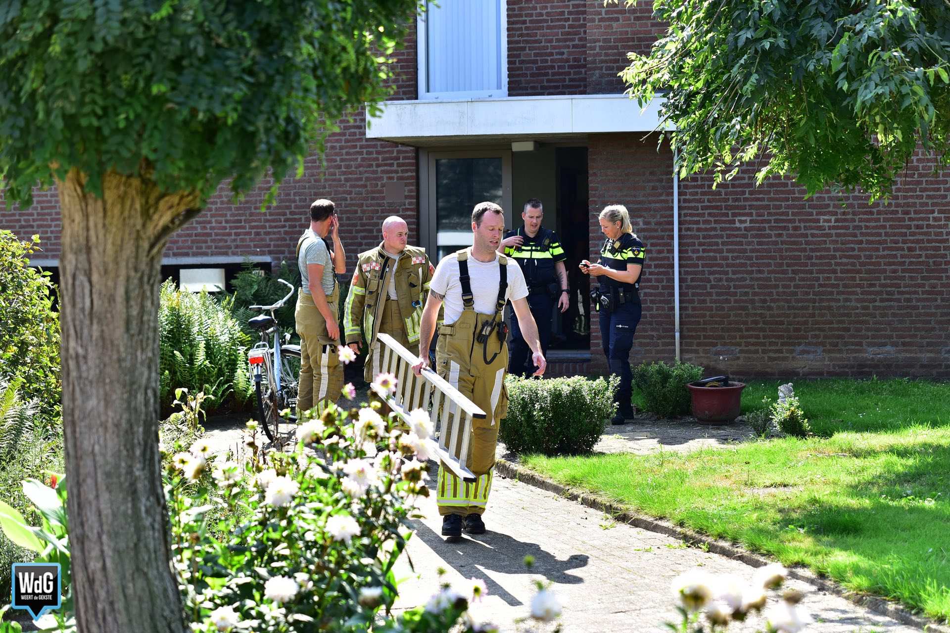 Rook in woning door omvormer zonnepanelen in Heythuysen