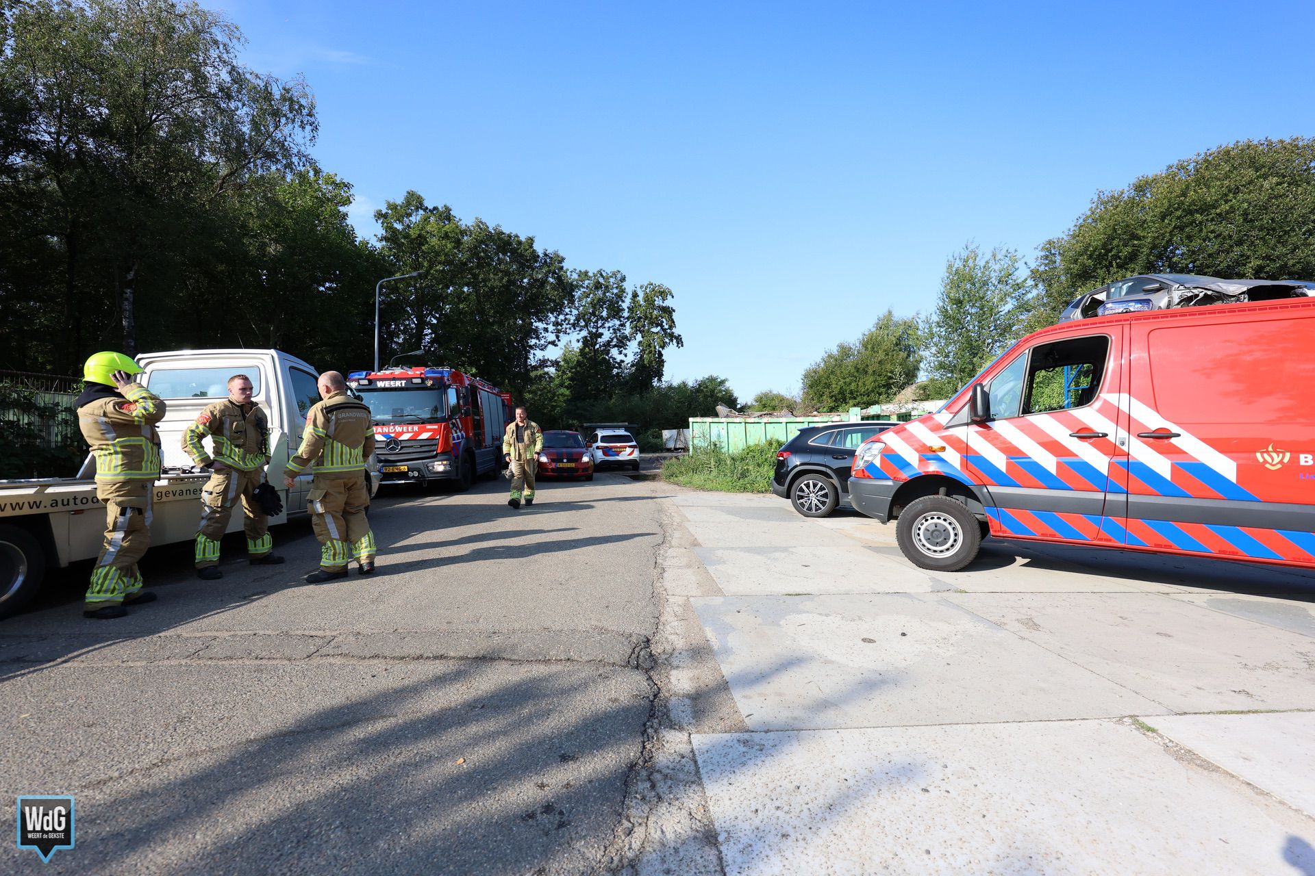 Meterkast gesmolten Roeventerpeelweg