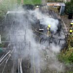 Brand op tuinpark Lamershof zorgt voor flinke rookontwikkeling
