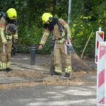 Gaslekkage in Lakenstraat na graafwerkzaamheden