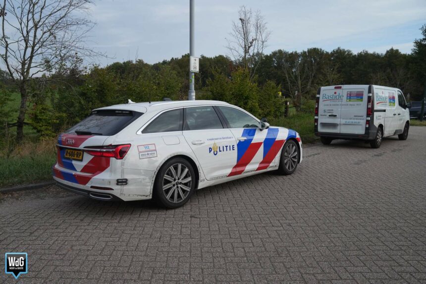 Gestolen Franse bestelbus onderschept op A2 bij Maarheeze