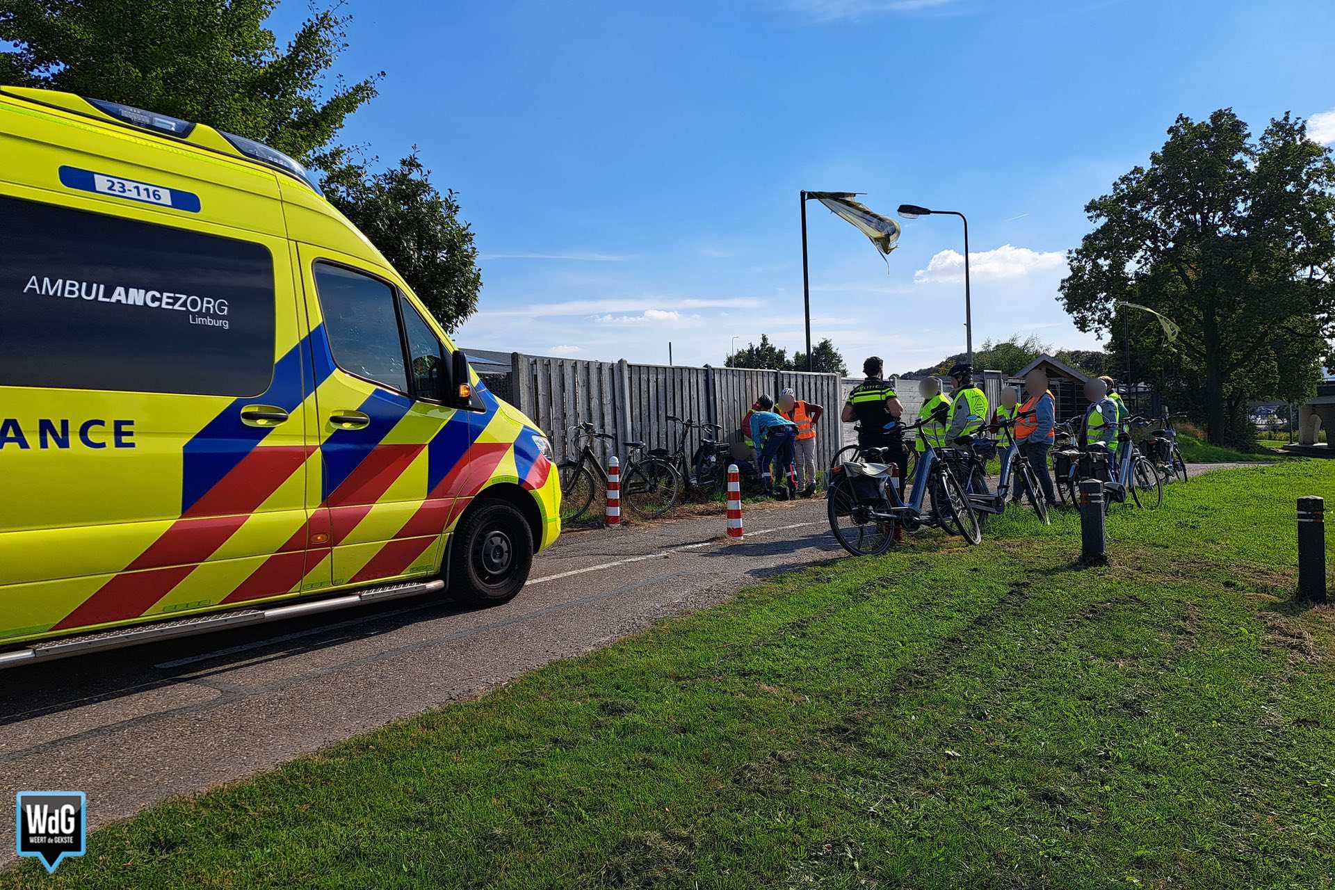 Fietster lelijk ten val in Nederweert