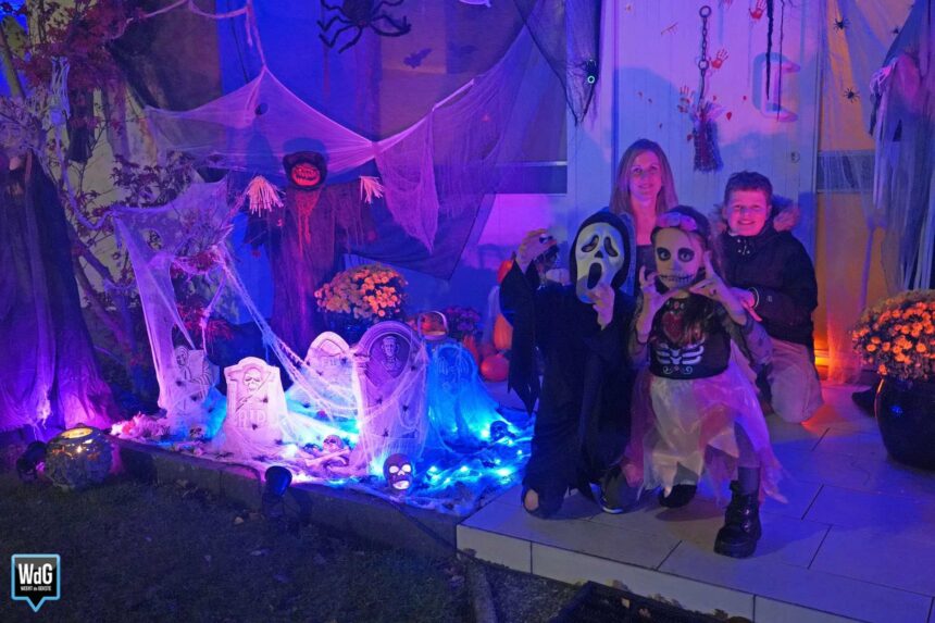 Steeds meer Halloweenversieringen in Weerter straatbeeld