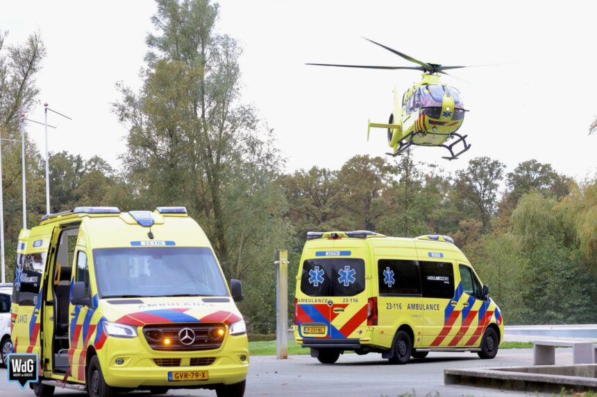 Traumahelikopter naar zwembad vanwege noodsituatie met kind