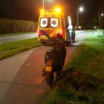 Scooterrijder gewond na botsing met fietser