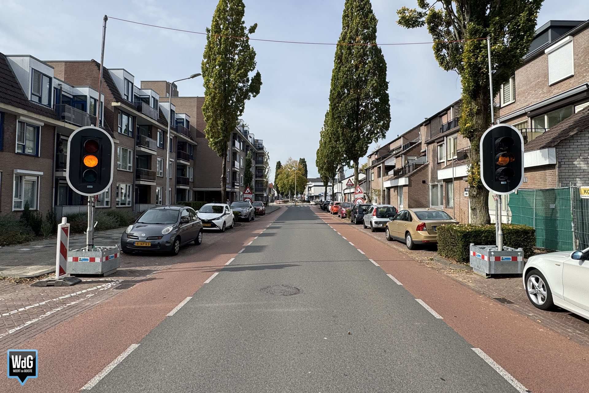 Tijdelijke verkeerslichten op Roermondseweg