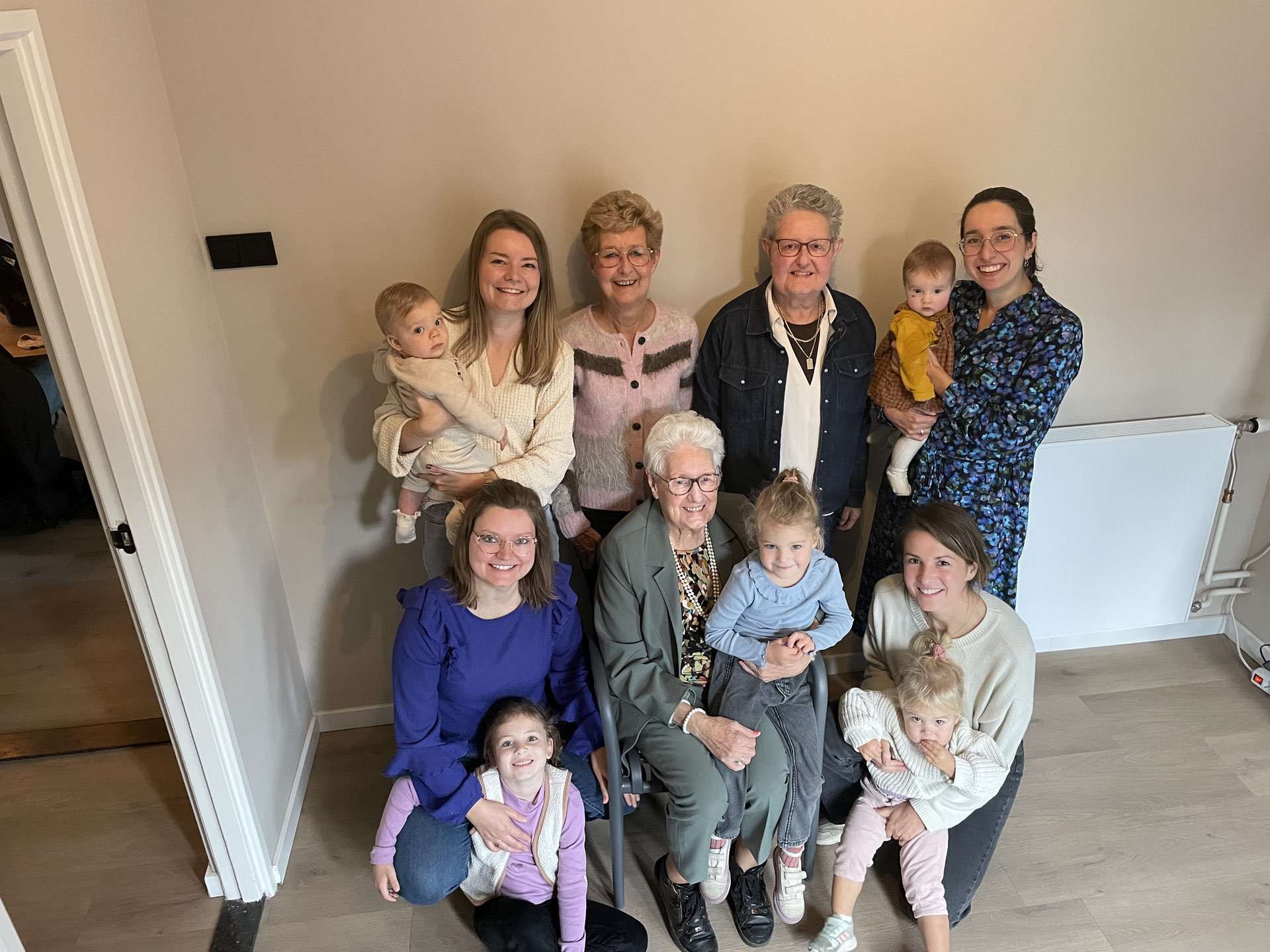 Vier keer vier generaties voor ‘super oma’ Annie