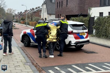 Pizzabezorger onderuit op Vrakkerstraat