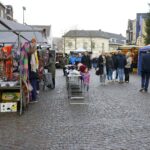 Weekmarkt in de winter
